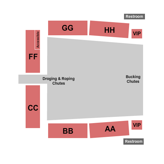 Leaverton Park Seating Chart: Rodeo