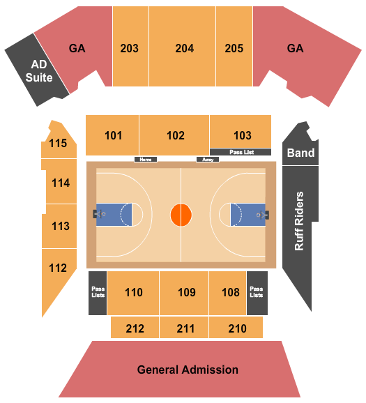 Spanos Center Seating Chart