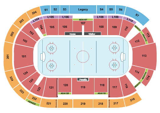 Lee & Penny Anderson Arena Seating Chart: Hockey