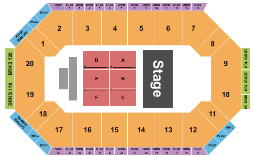 Lee's Family Forum Seating Chart: Endstage 5
