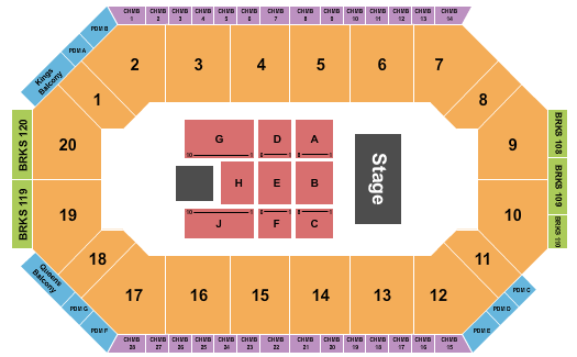 Lee's Family Forum Seating Chart: Endstage