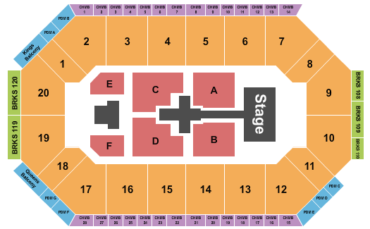Lee's Family Forum Seating Chart: TobyMac