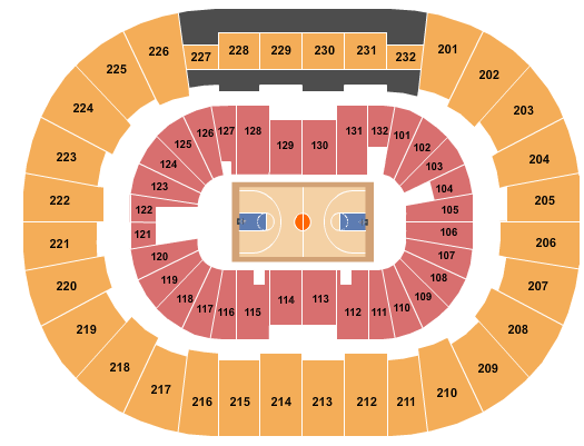 Legacy Arena at The BJCC Seating Chart: Basketball 2022