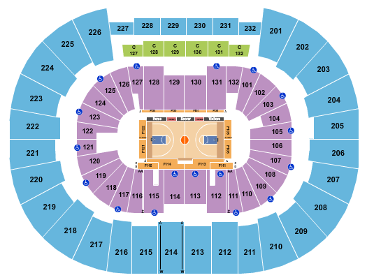 Legacy Arena at The BJCC Seating Chart: Basketball 3