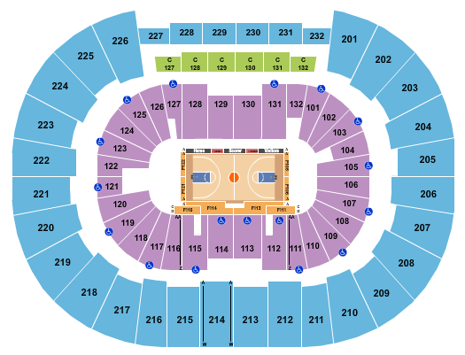 Legacy Arena at The BJCC Seating Chart: Basketball - AAC