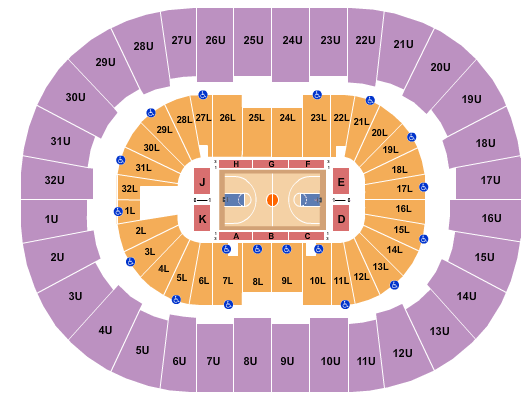 Hawkins Arena Seating Chart