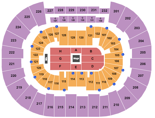 Legacy Arena at The BJCC Seating Chart: Center Stage 2