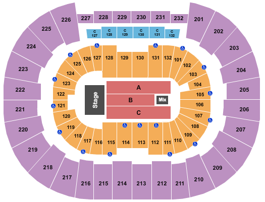 Legacy Arena at The BJCC Seating Chart: Endstage 3