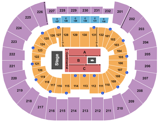 Legacy Arena at The BJCC Seating Chart: Endstage 9