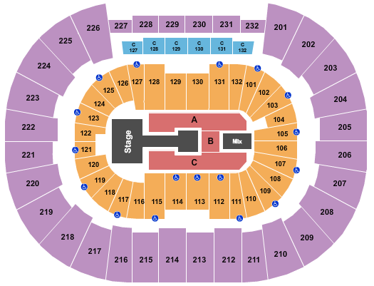 Legacy Arena at The BJCC Seating Chart: Endstage Catwalk