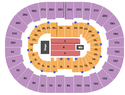 Legacy Arena at The BJCC Map
