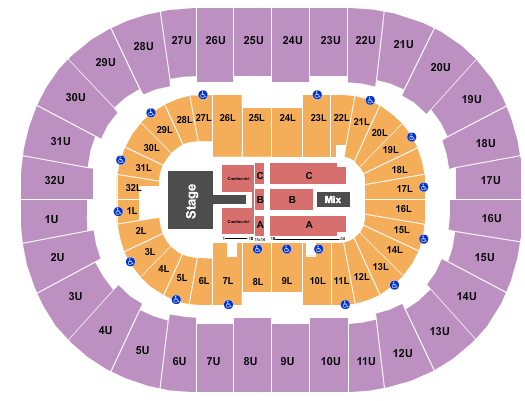 Legacy Arena at The BJCC Seating Chart: Journey
