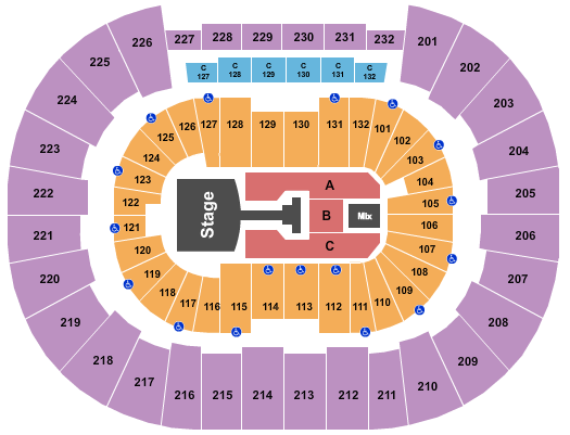 Legacy Arena at The BJCC Seating Chart: Pink