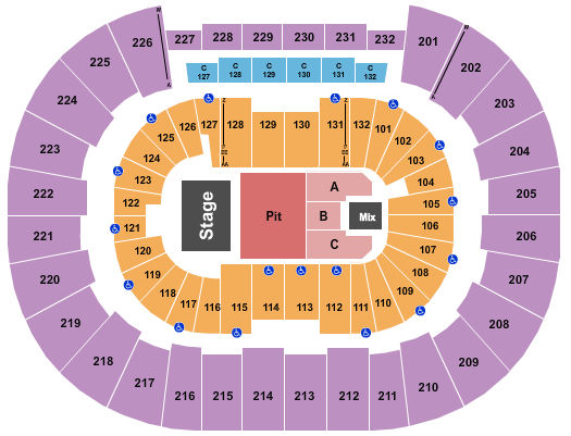 Legacy Arena at The BJCC Seating Chart: The Red Clay Strays
