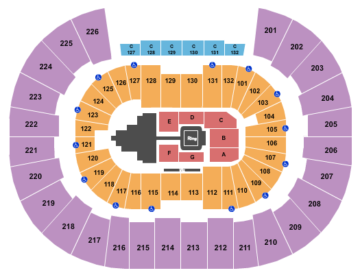 Legacy Arena at The BJCC Seating Chart: WWE