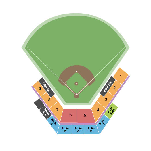 Legacy Dodge Field at Shell Place Seating Chart: Baseball