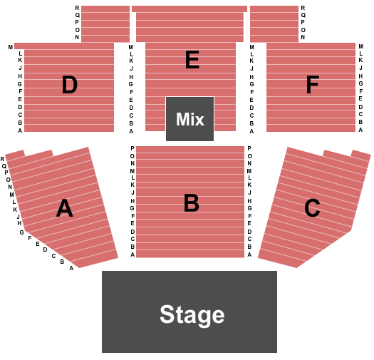 Legends Casino Hotel Seating Chart: End Stage