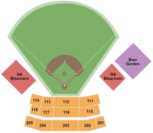 Legion Stadium Seating Chart: Baseball