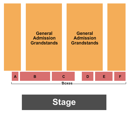 Lenawee County Fair Seating Chart: Grandstand GA & Box Seats