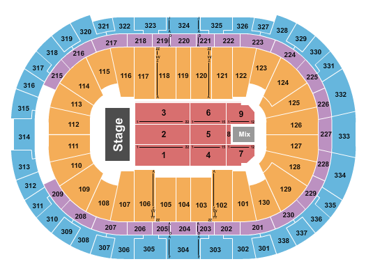 Lenovo Center Seating Chart: Endstage 4