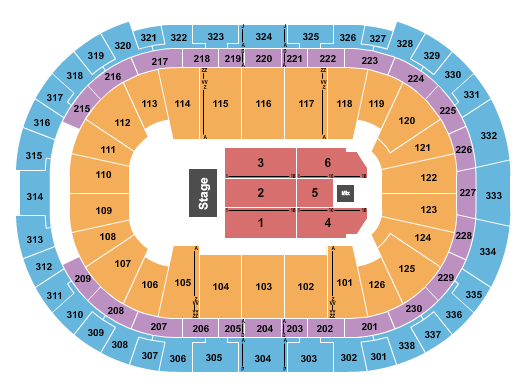 Lenovo Center Seating Chart: Endstage 5