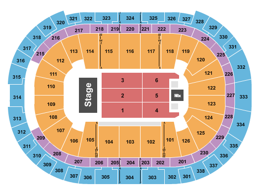 Lenovo Center Seating Chart: Endstage 7