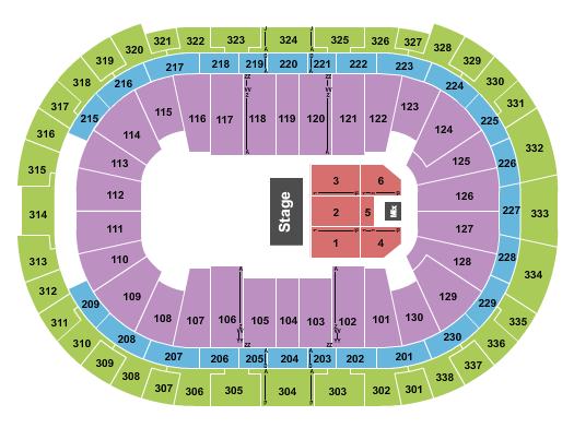 Lenovo Center Seating Chart: Half House