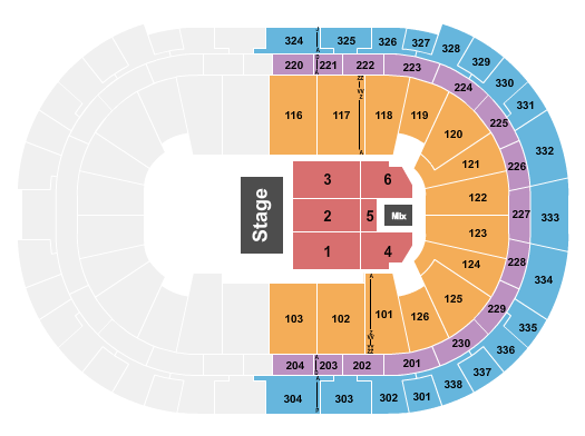 Lenovo Center Seating Chart: Half House 2