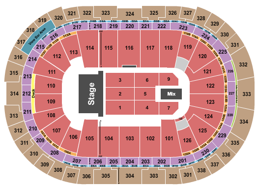 Lenovo Center Seating Chart: TSO 1
