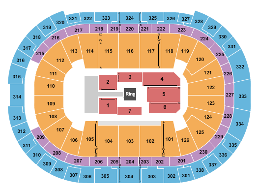 Lenovo Center Seating Chart: WWE 3