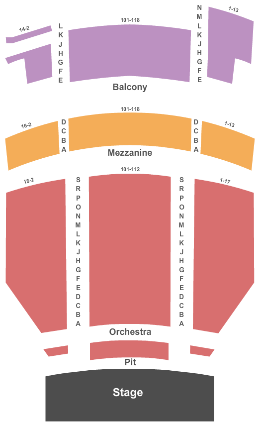 The Lensic Performing Arts Center Seating Chart: Endstage Pit