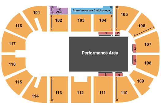 Leon's Centre Seating Chart: Cirque Crystal