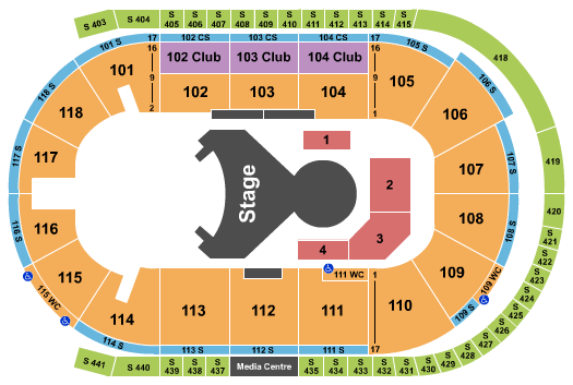 Slush Puppie Place Seating Chart: Cirque Du Soleil - Ovo