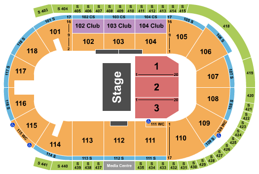 Slush Puppie Place Seating Chart: Half House 4
