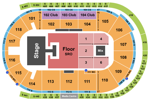 Slush Puppie Place Seating Chart: Riley Green