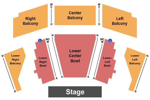 Lester Centre of the Arts Seating Chart: Endstage