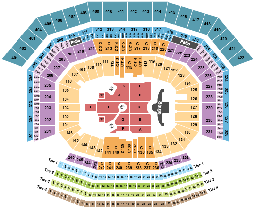 Levi's Stadium Seating Chart: Ed Sheeran