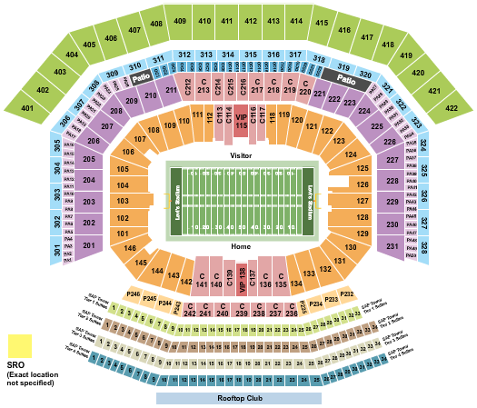 Levi's Stadium Seating Chart: Football