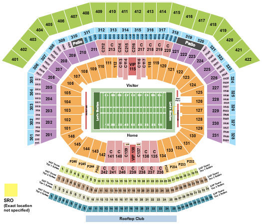 Levi's Stadium Seating Chart: Football