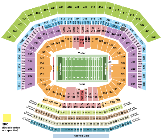 Levi's Stadium Seating Chart: Football