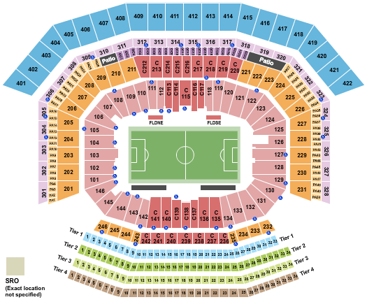 Levi's Stadium Seating Chart: Soccer 2