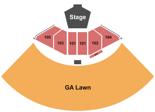 Levitt Pavilion Denver Seating Chart: Endstage 2024