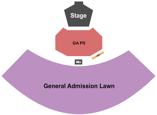 Levitt Pavilion Denver Seating Chart: GA Pit/GA Lawn