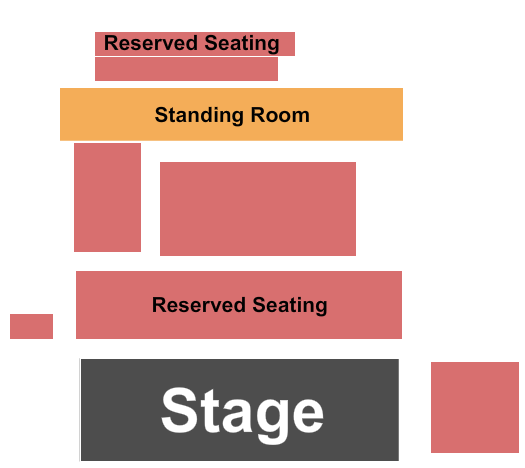 Levon Helm's Studios Seating Chart: End Stage