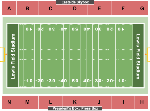 Lewis Field Stadium Seating Chart: Football