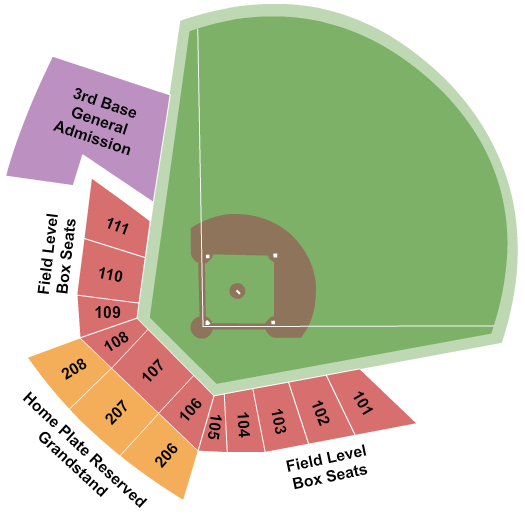 Lexington County Baseball Stadium Seating Chart: Baseball