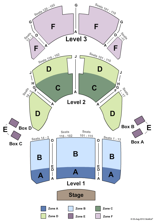 Lexington Opera House Seating Chart