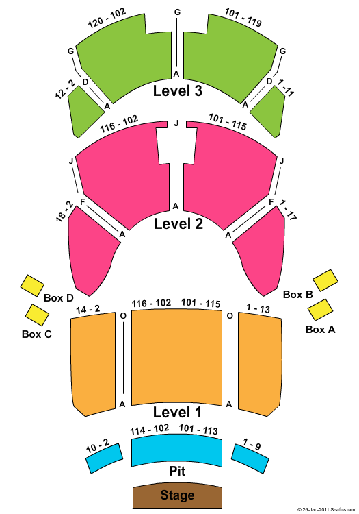 Lexington Opera House Seating Chart