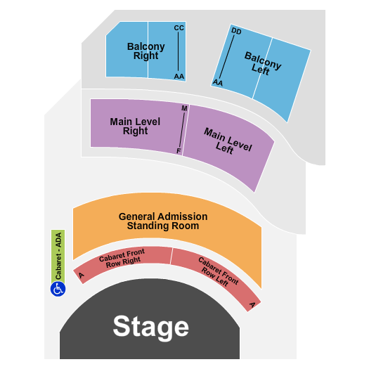 Lexington Village Theatre Seating Chart: Endstage