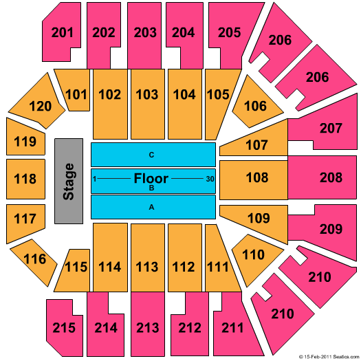 Liacouras Center Seating Chart